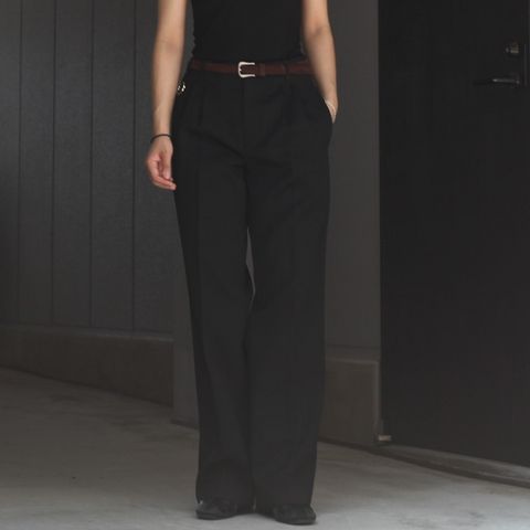 【残りわずか】Wide Tailored Pants(QUINN_WOOL)