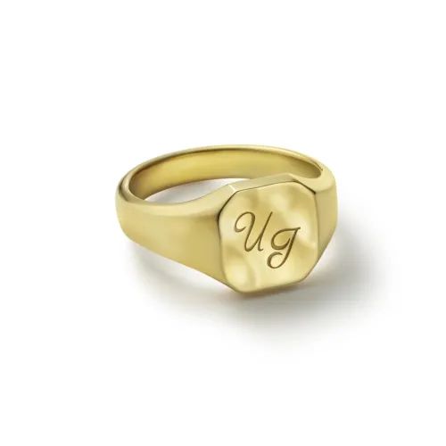 【お取り寄せ注文可能】Signet Ring No.2(K18 YELLOW GOLD)