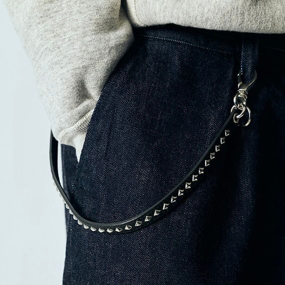 【残り一点】Studs Leather Wallet Cord