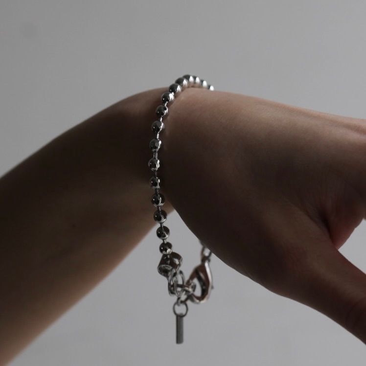 【残りわずか】Cutting Ball Bracelet(SILVER)