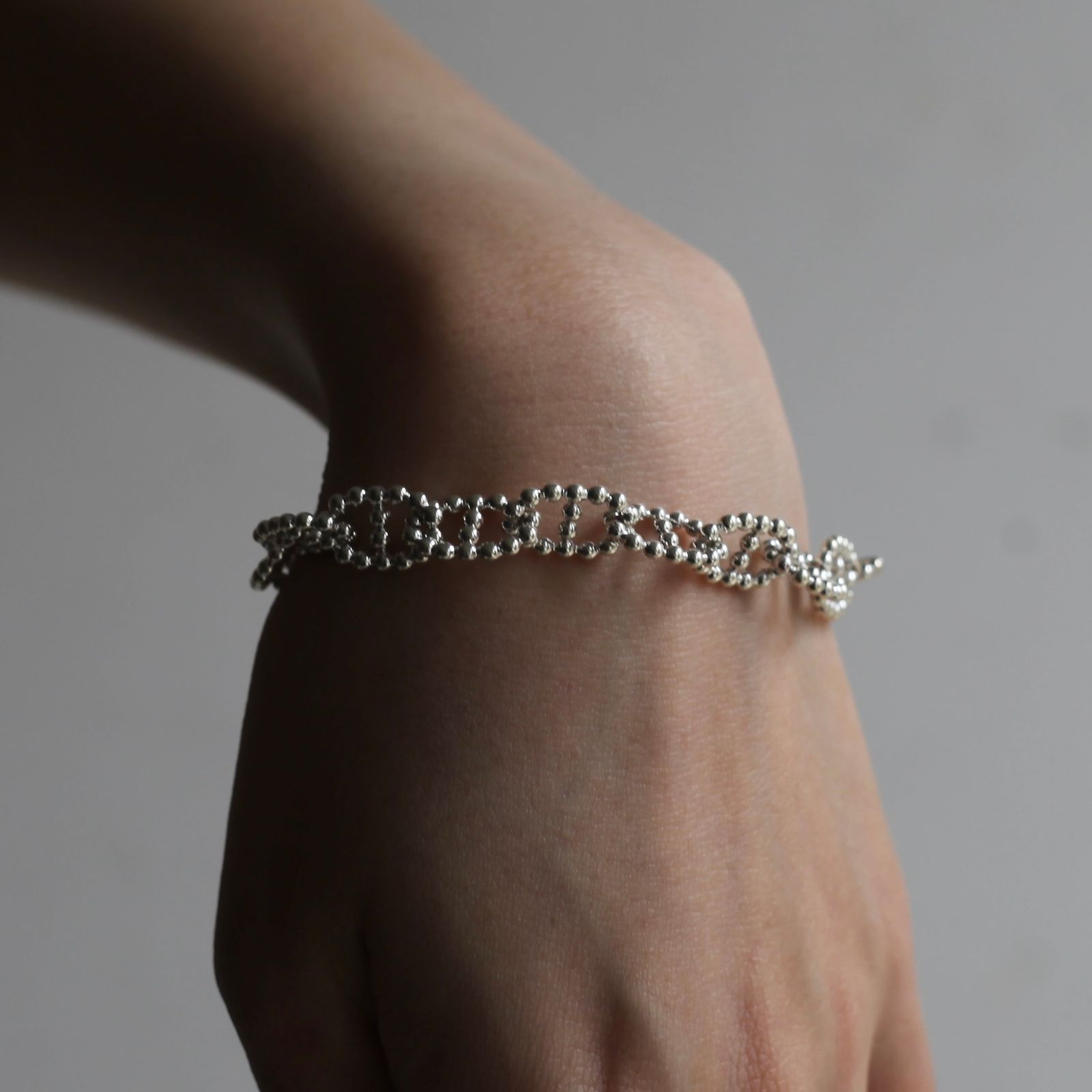 【残り一点】Ball Anchor Chain T-BAR Bracelet SMALL(9mm)