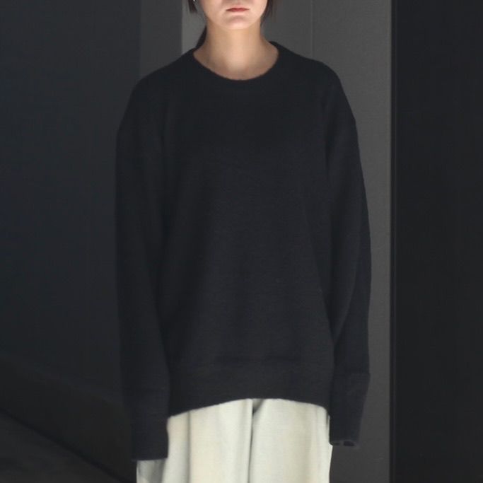 【残り一点】Wool/Alpaca Milled Knit Crew Neck LS