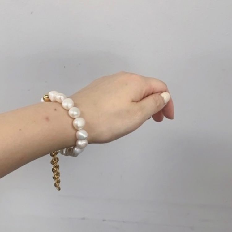 【お取り寄せ注文可能】Baroque Pearl 2way Bracelet & Anklet