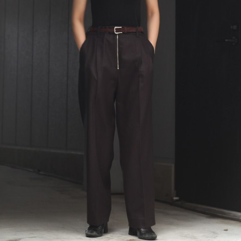 stein - 【残りわずか】EX Wide Tapered Bare Zip Trousers | ACRMTSM