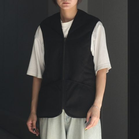 【残り一点】Warm Pile Waistcoat Zip In Liner