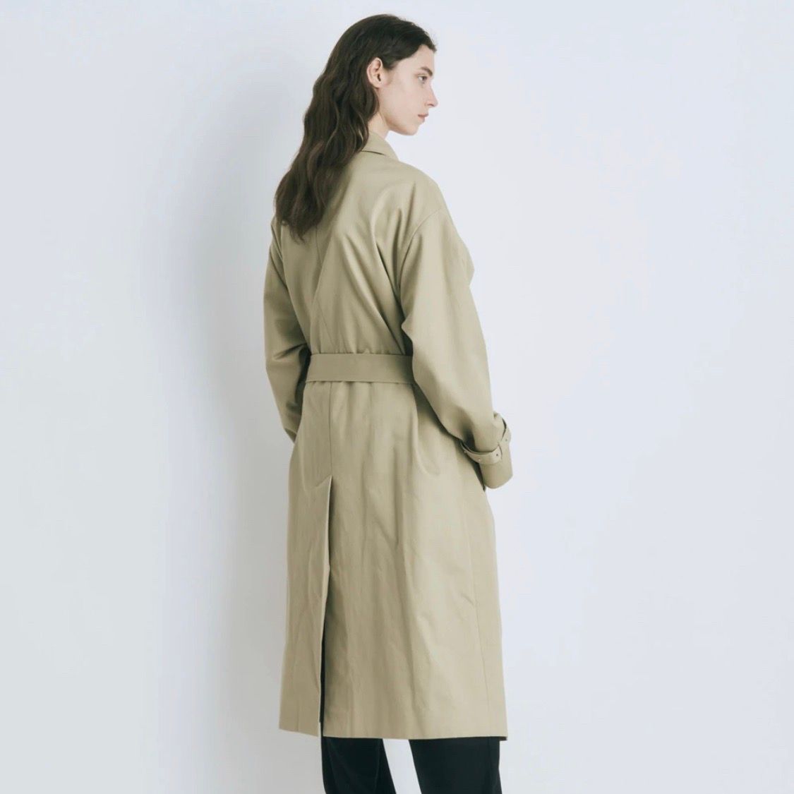 ATON - 【残り一点】West Point Oversized Trench Coat