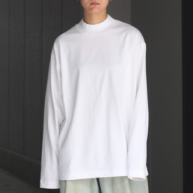 【残りわずか】12/- Air Spinning Mockneck T-shirt