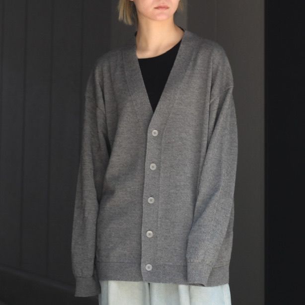 ATON - 【残り一点】Wool Washi Oversized Cardigan | ACRMTSM ONLINE