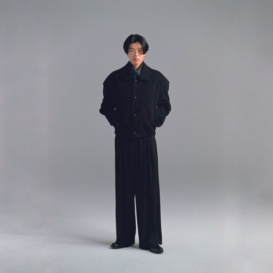 【残り一点】Wool Serge Hi-Waist Trousers