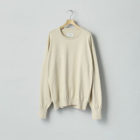 【残り一点】Organic Cotton Knit Crew Neck LS