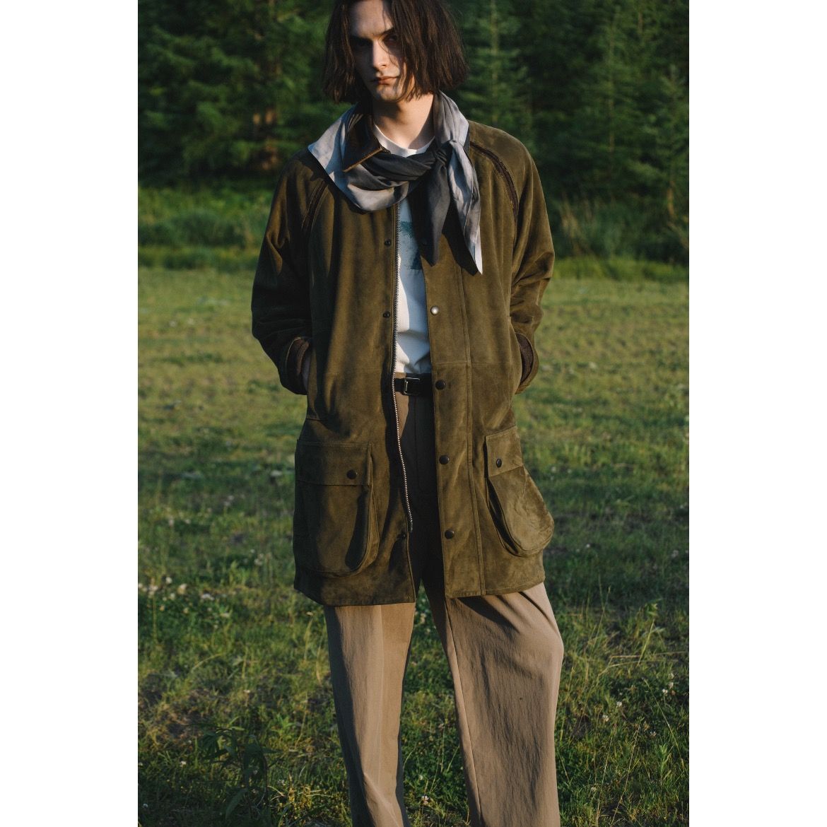 【残り一点】Goat Suede Hunting Half Coat