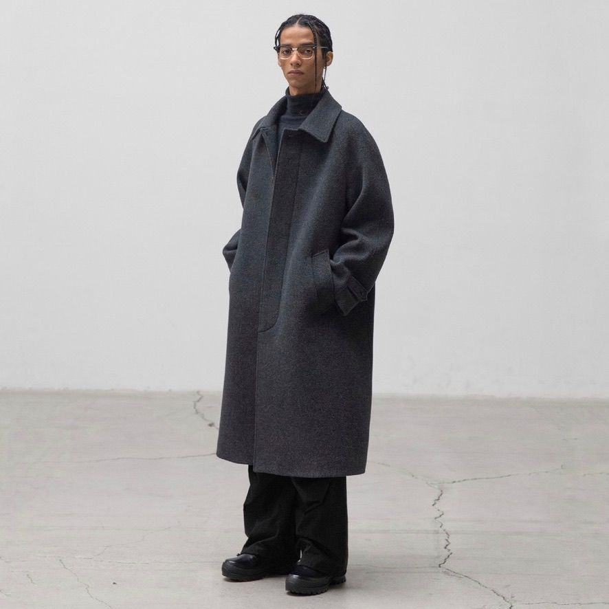 ANOTHER OFFICE Voyager Balmacaan Coat 3紺 ANOTHER OFFICE - 【残り一点】Legacy Balmacaan Coat | ACRMTSM