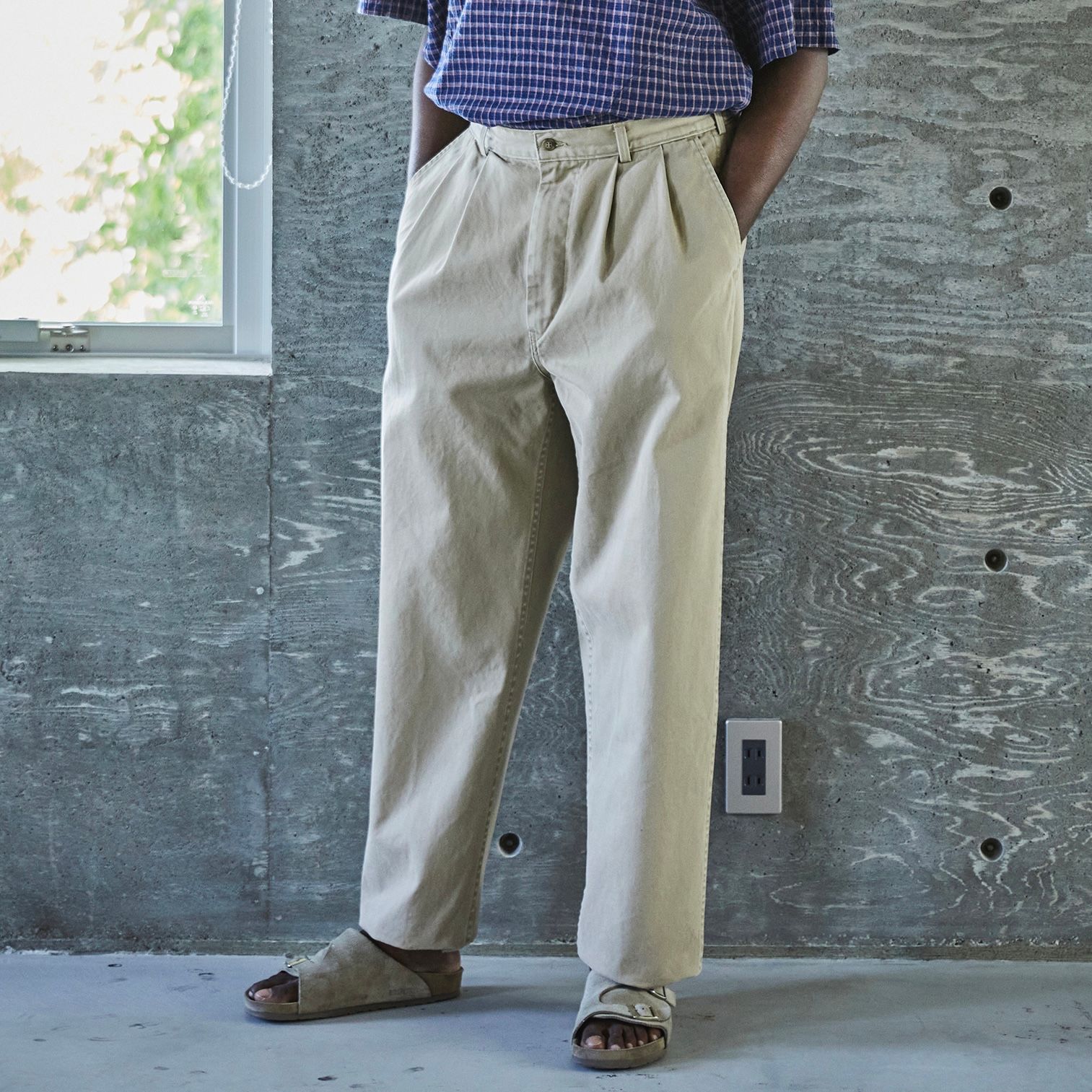 【残り一点】Two Tuck Wide Trousers