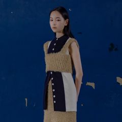 【残り一点】Shimmering Shaggy Knitted Band Tops