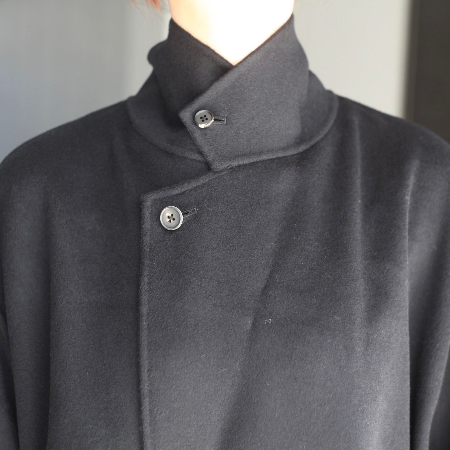 【残り一点】Wool/Cashmere Reversible Notch Lapel Coat