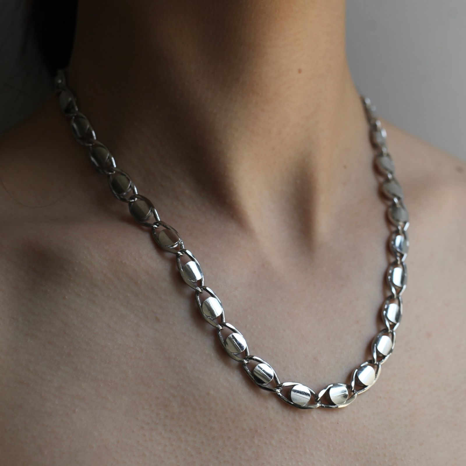 【残り一点】Eye Chain Necklace(SILVER)