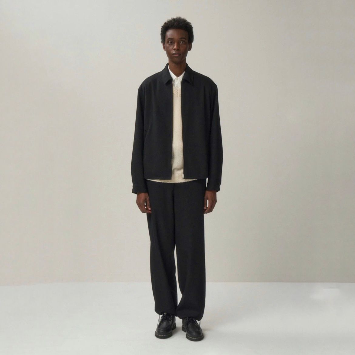 【残り一点】Back Satin Harrington Jacket
