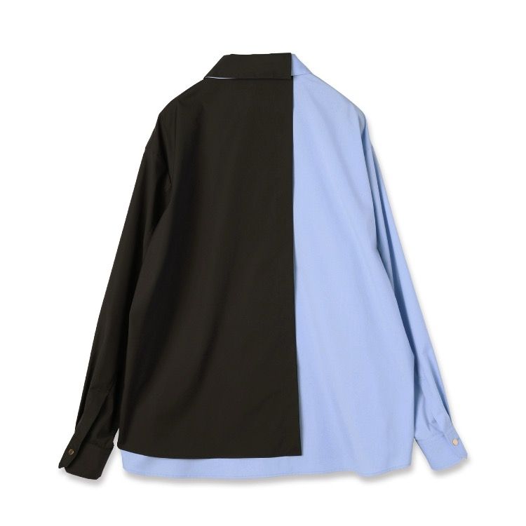 【残り一点】High Count Broad Asymmetrical Layered Shirt