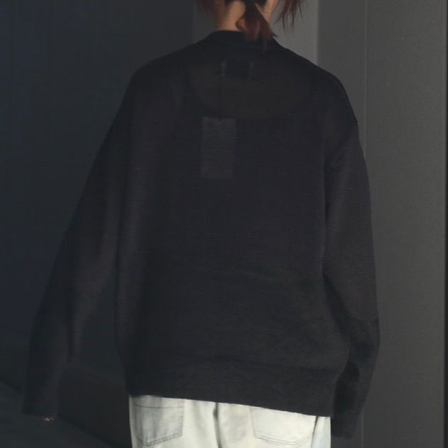 【残り一点】Mohair Glitter Knit Combination LS