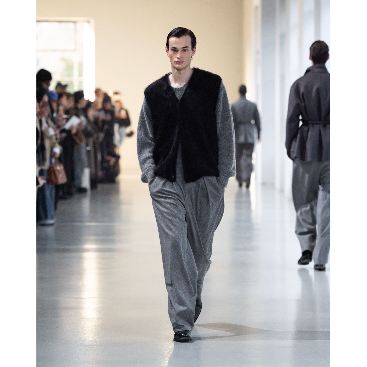 【残り一点】W/CA Beaver Easy Wide Trousers