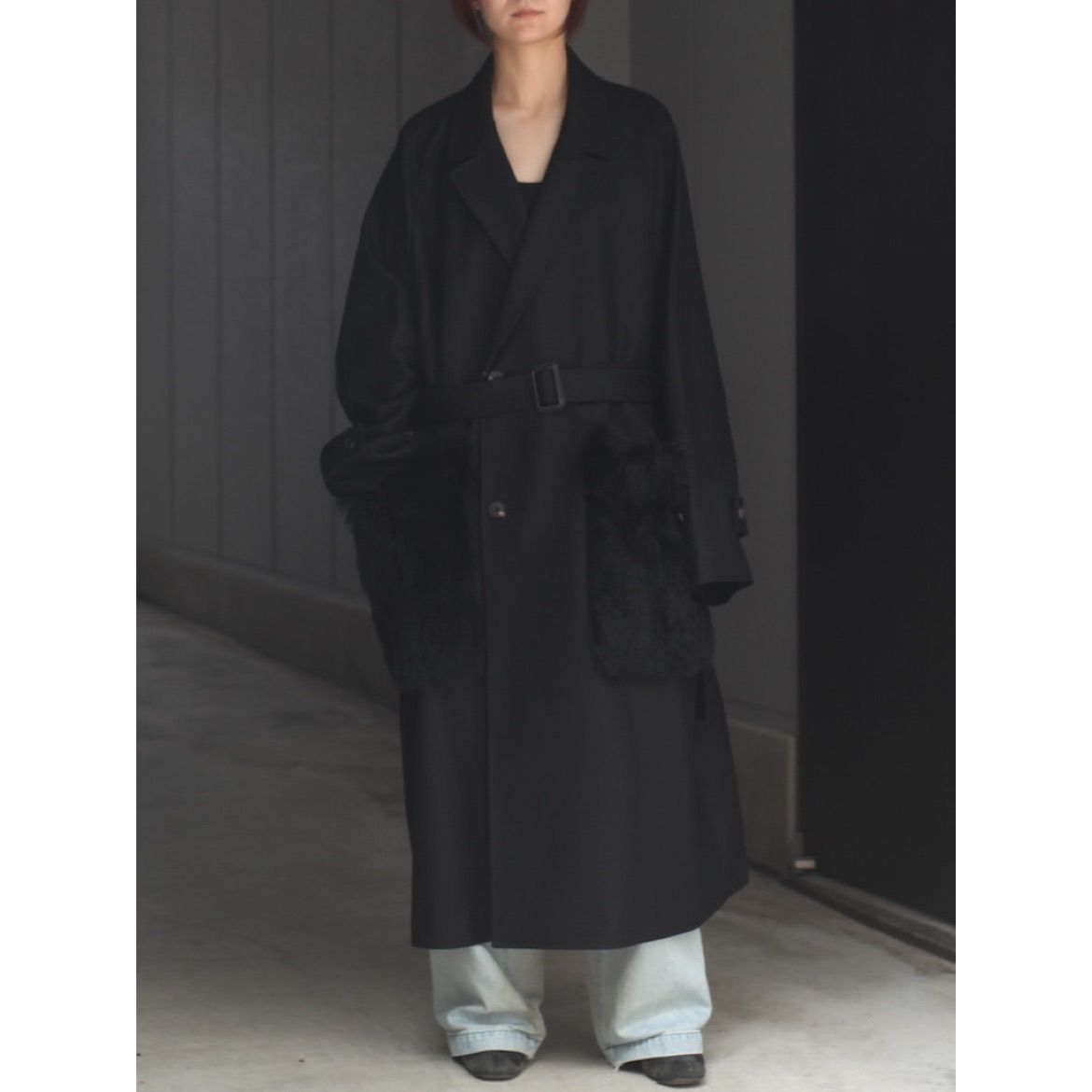 【残り一点】Oversized Pocket Coat(POCKET FUR)