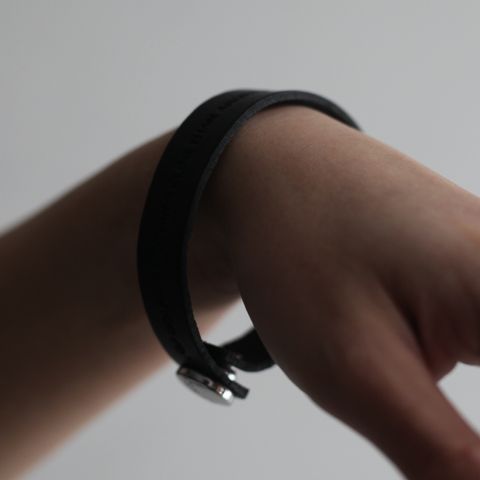 【残りわずか】Leather Stripe(BLACK)