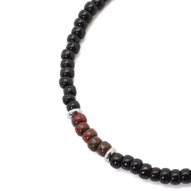 【残り一点】ビーズブレスレット_C(RED)