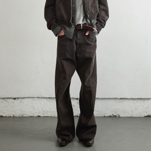 【残りわずか】3D Twisted Wide Leg Jeans