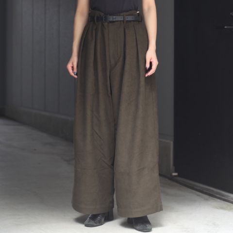 【残り一点】コーデュロイ2タックワイドトラウザー