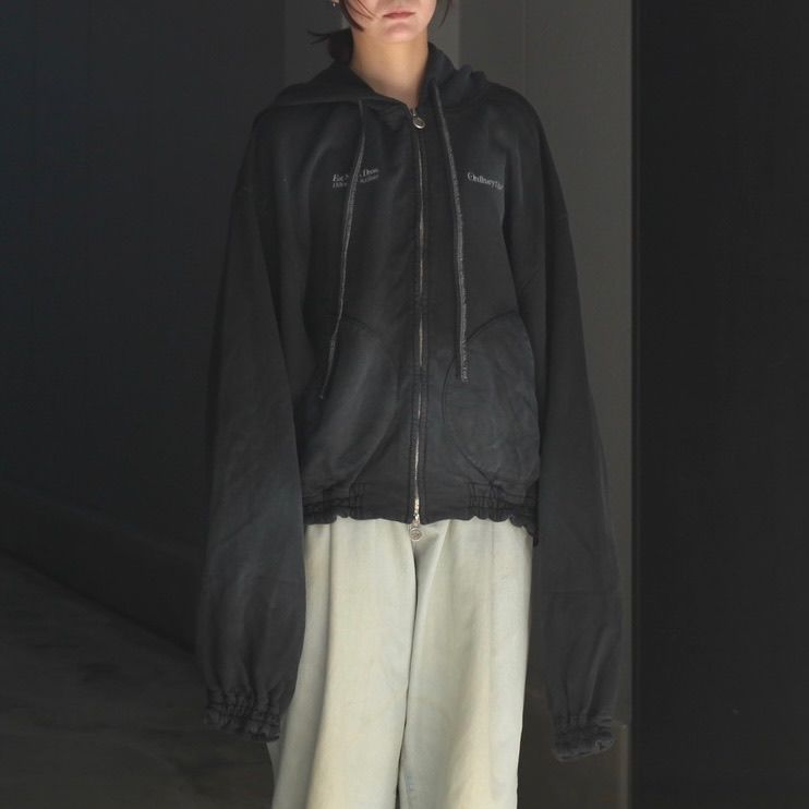 【残り一点】Washed Ordinary Old Style Zip Hoodie