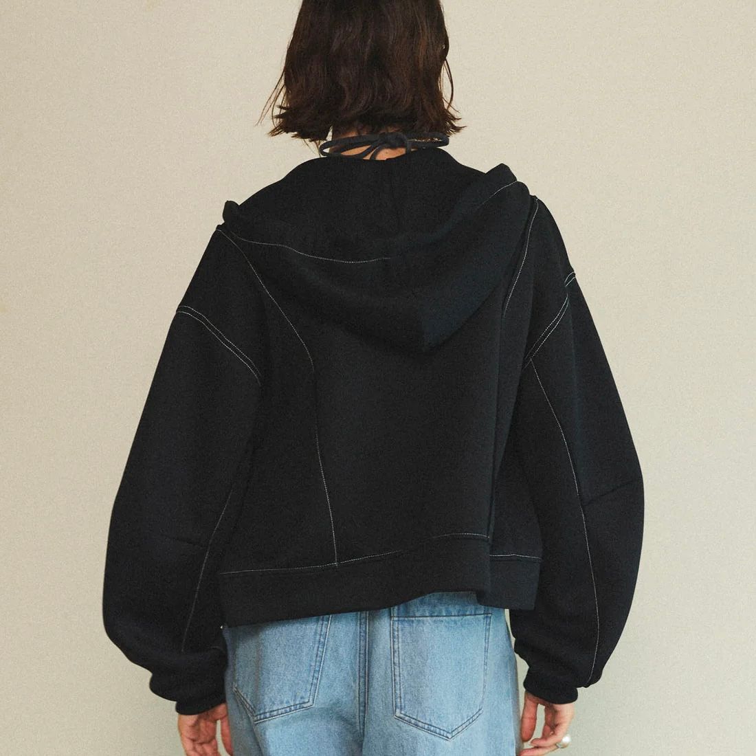 MAISON SPECIAL - 【残り一点】Color Stitch Doubleknit Hoodie MAISON SPECIAL - 【残り一点】Color Stitch Doubleknit Hoodie