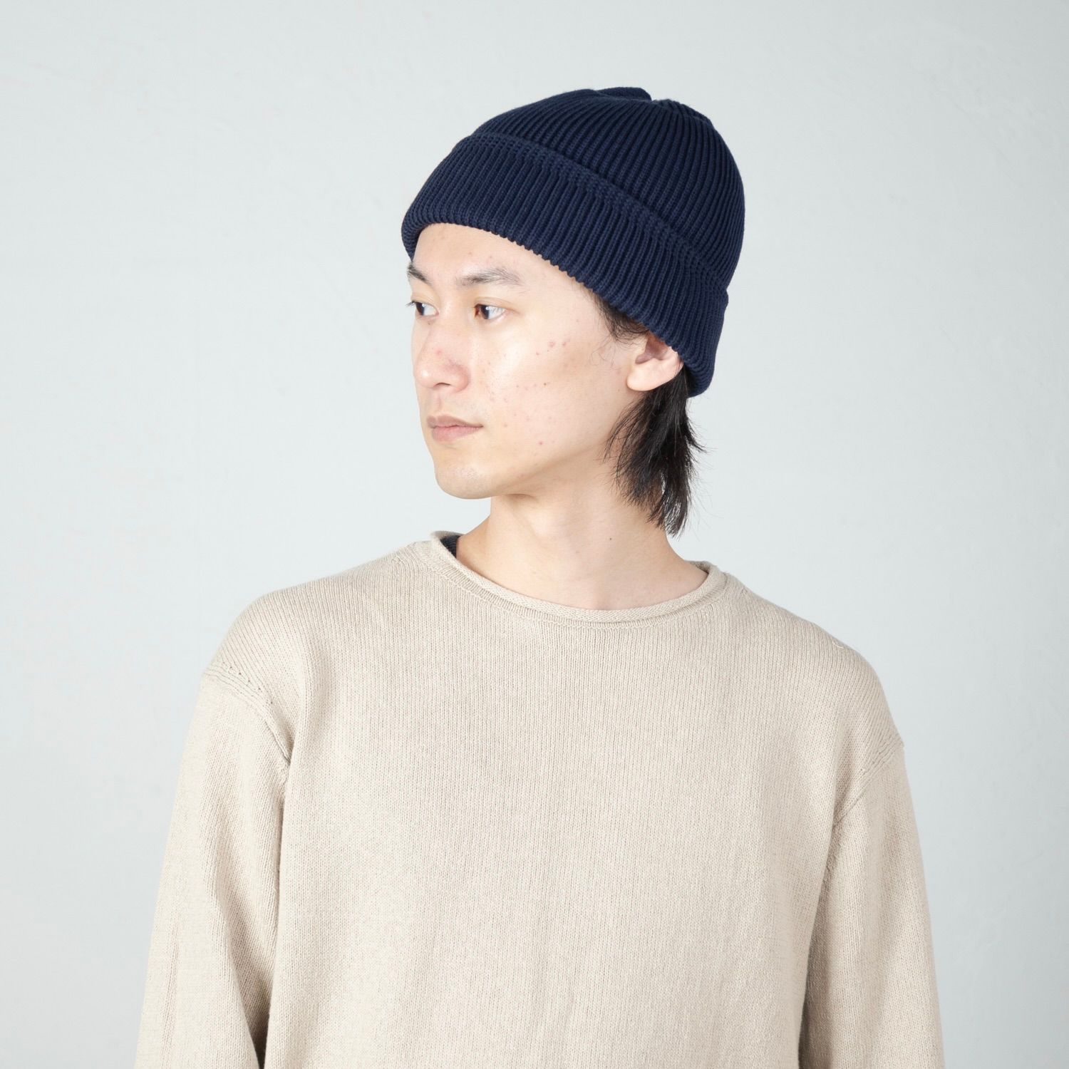【残り一点】Cotton Acrylic Knit Beanie