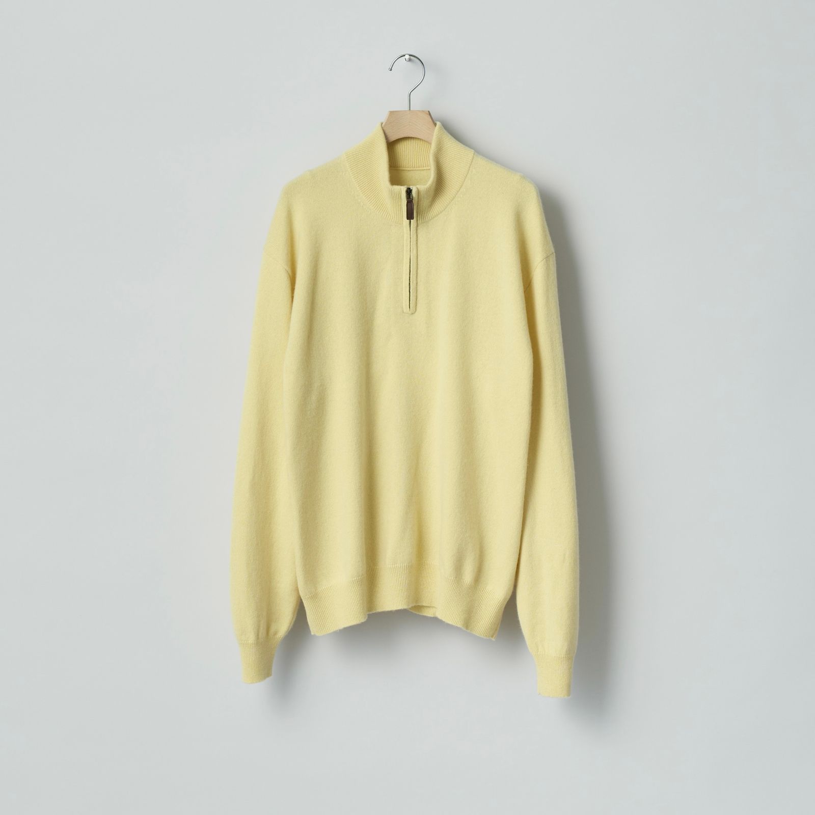 【残り一点】Pure Cashmere Knit Half Zip LS