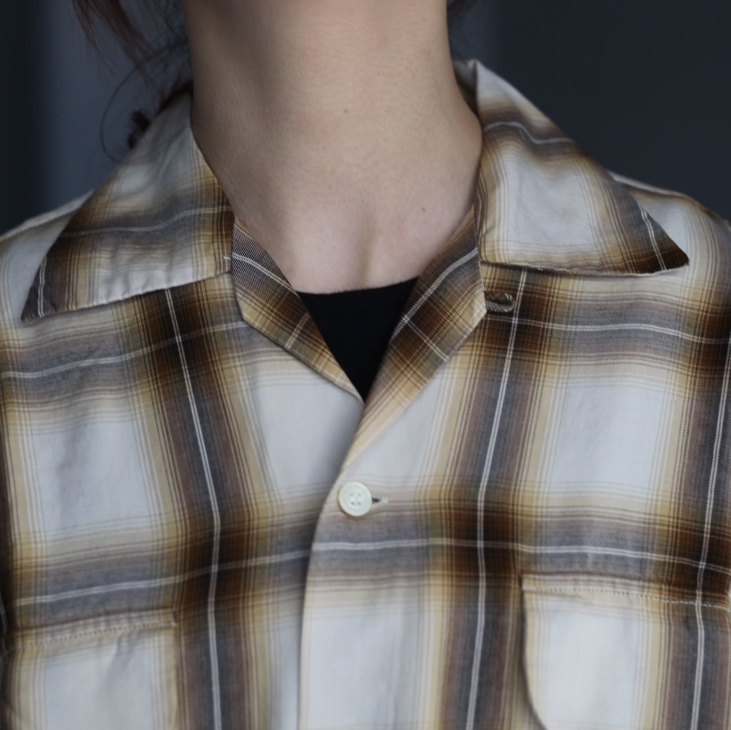 【残り一点】Ombre Check Shirt