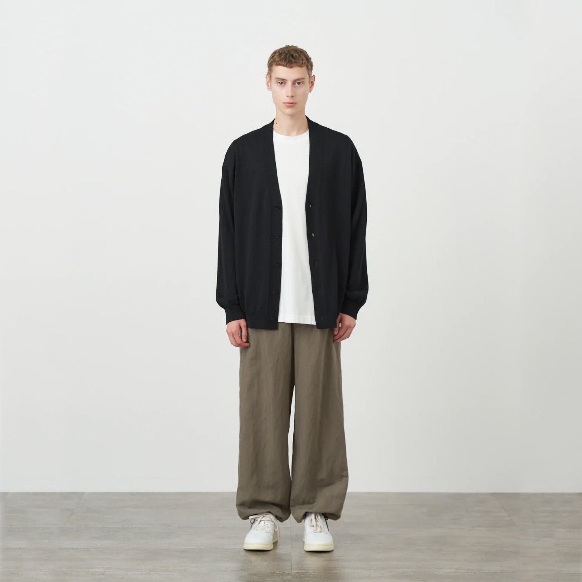 ATON - 【残りわずか】Wool Washi Oversized Cardigan | ACRMTSM