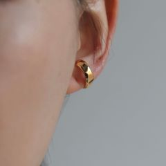 【残り一点】Crockery Ring Ear Cuff_L(GOLD)