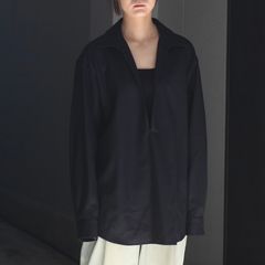 【残りわずか】Wool Flannel Oversized Skipper Shirt