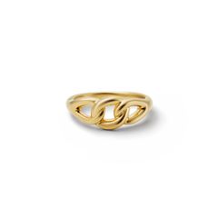【お取り寄せ注文可能】Curb Chain Ring_S(GOLD)