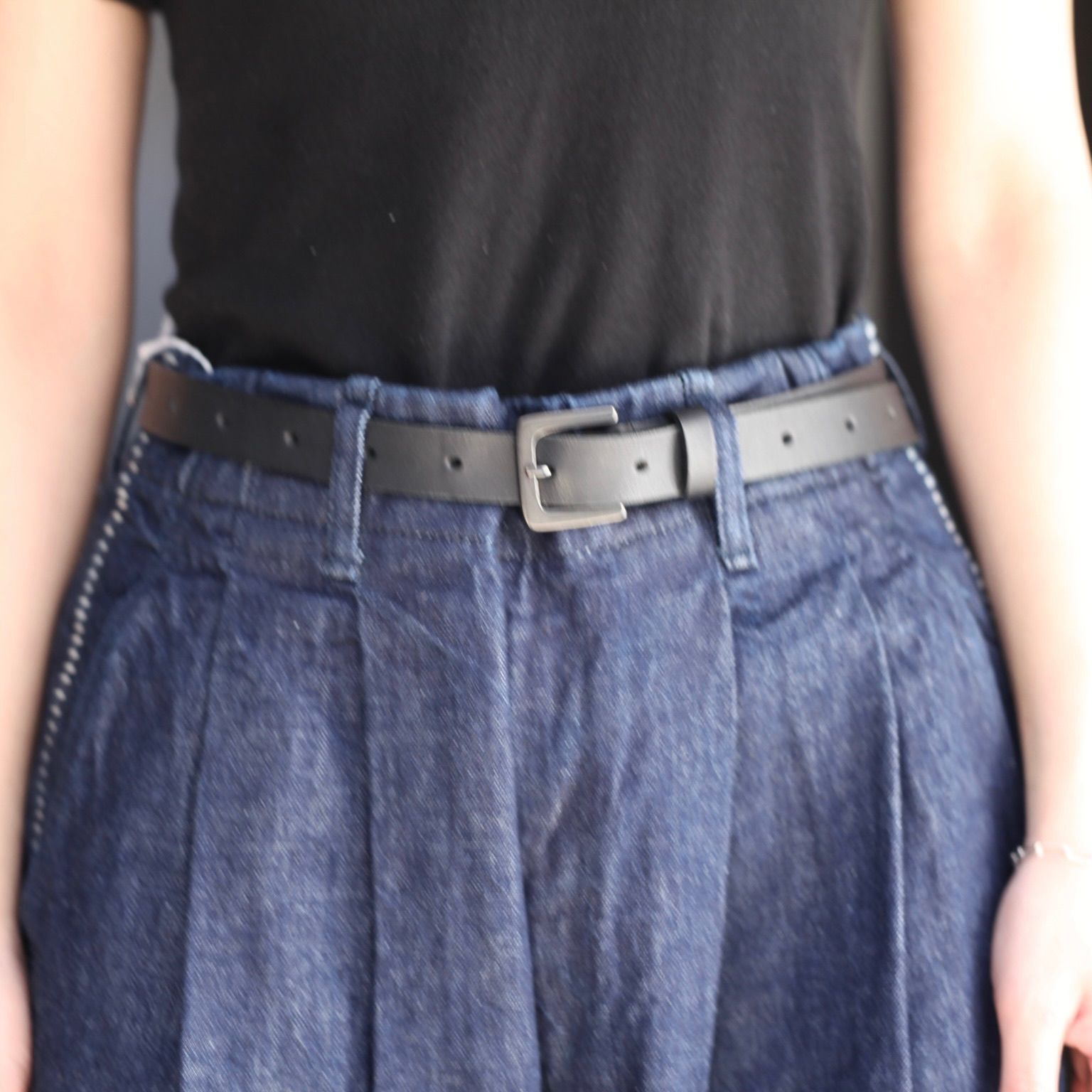 【残り一点】12.5OZワイドデニムパンツ(NO PRINT_ONE WASH)