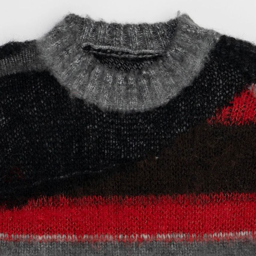 【残り一点】Mohair Border Knit