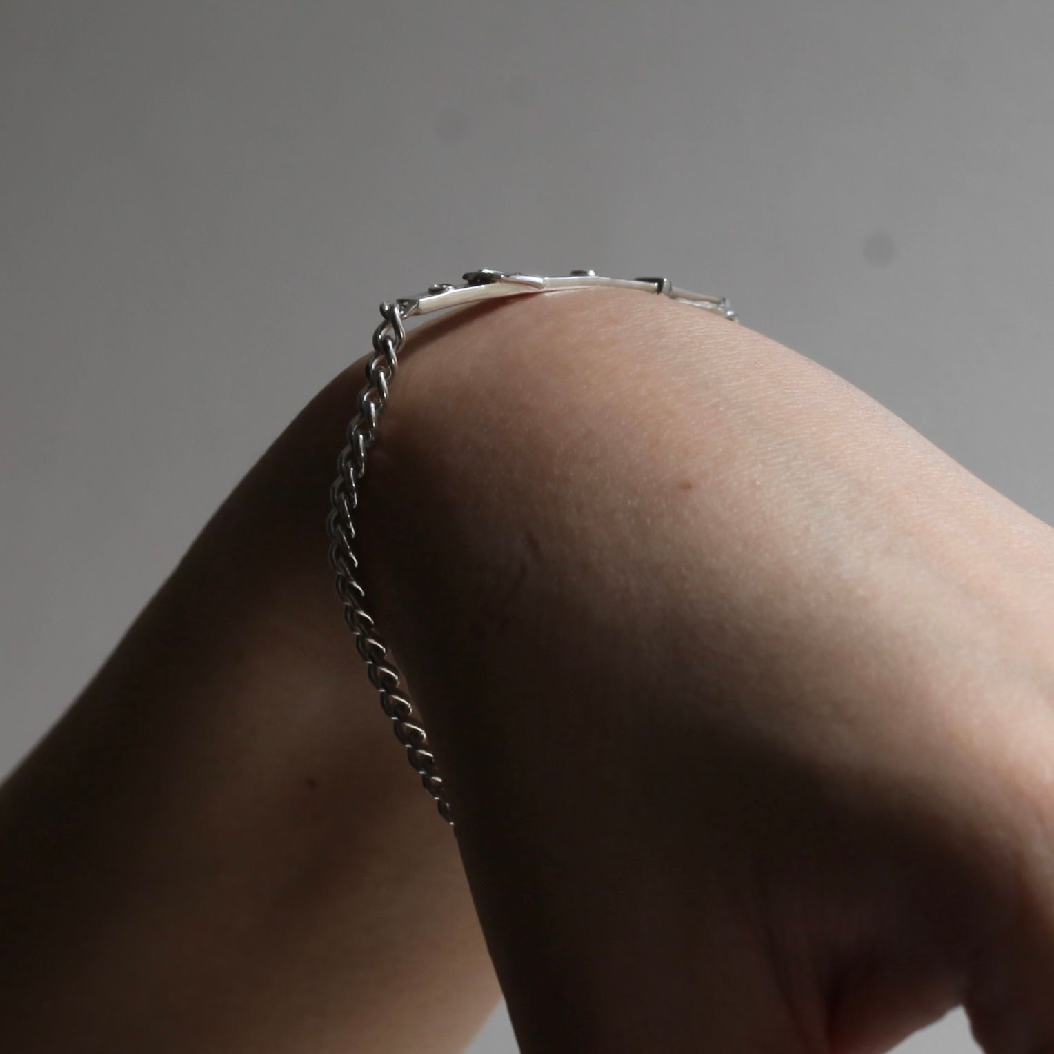 【残り一点】Victorian Shoe Buckle Plate Curb Chain Bracelet