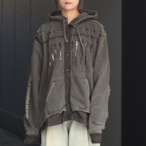 【残り一点】Bootleg Docking Shirt Hoodie(SHINE)