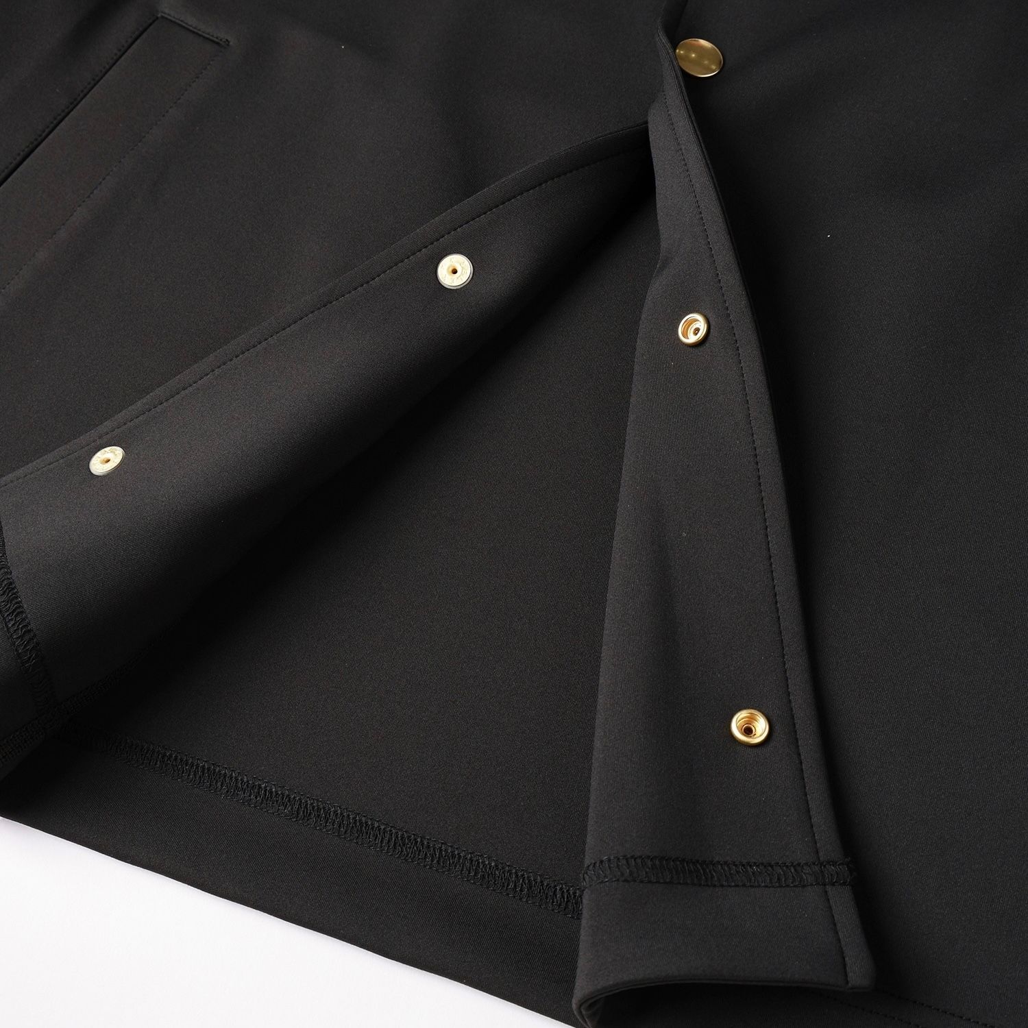 【残り一点】Double Cloth Collarless Dot Button Jacket