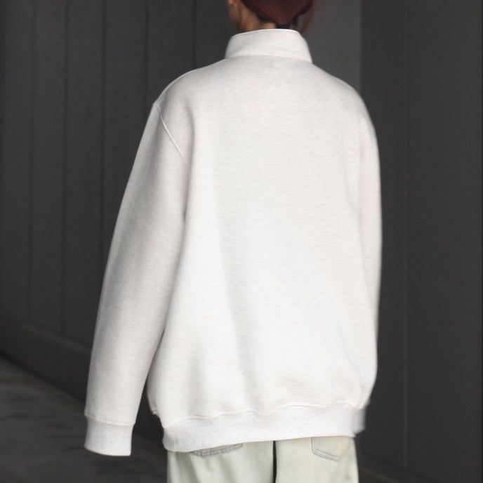 【残り一点】High Gauge Double Knit Half Zip SW