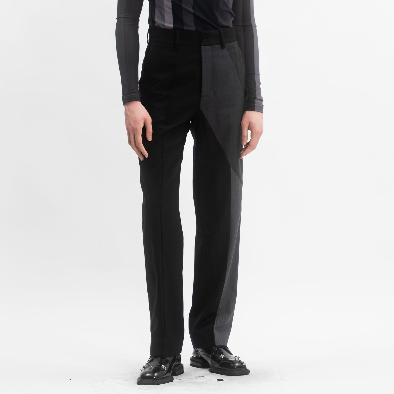 Feng Chen Wang - 【残り一点】Paneled Wool Trousers | ACRMTSM