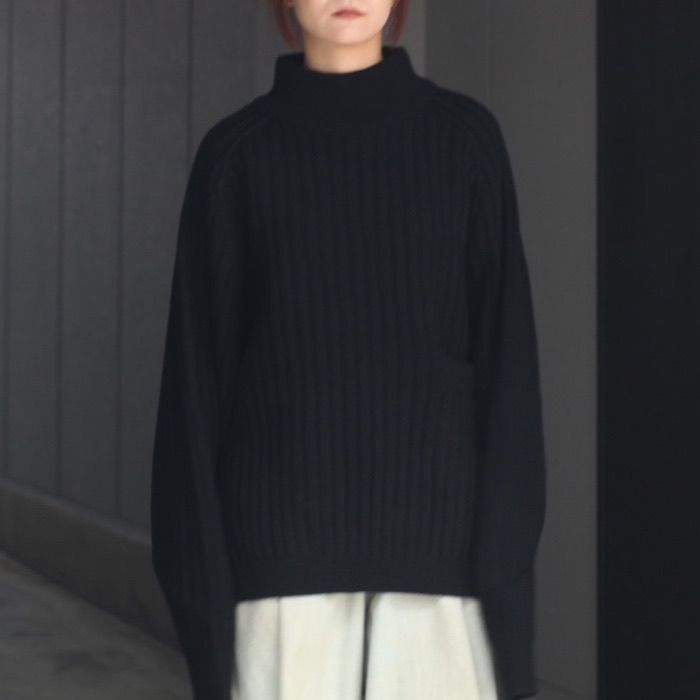 【残り一点】Wide Rib Highneck Sweater