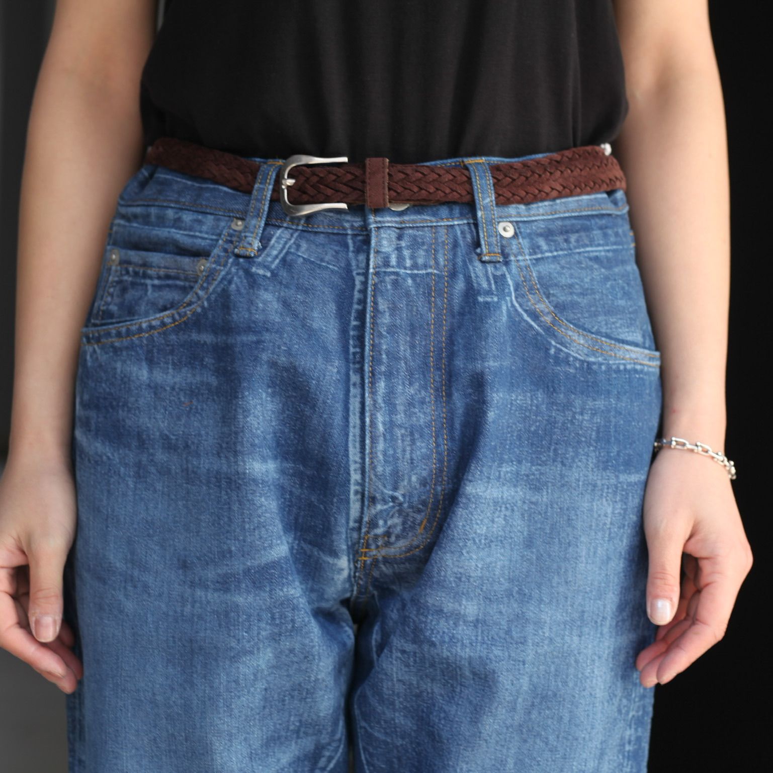 YOKE - 【残りわずか】Laser Processed 5P Straight Denim Pants