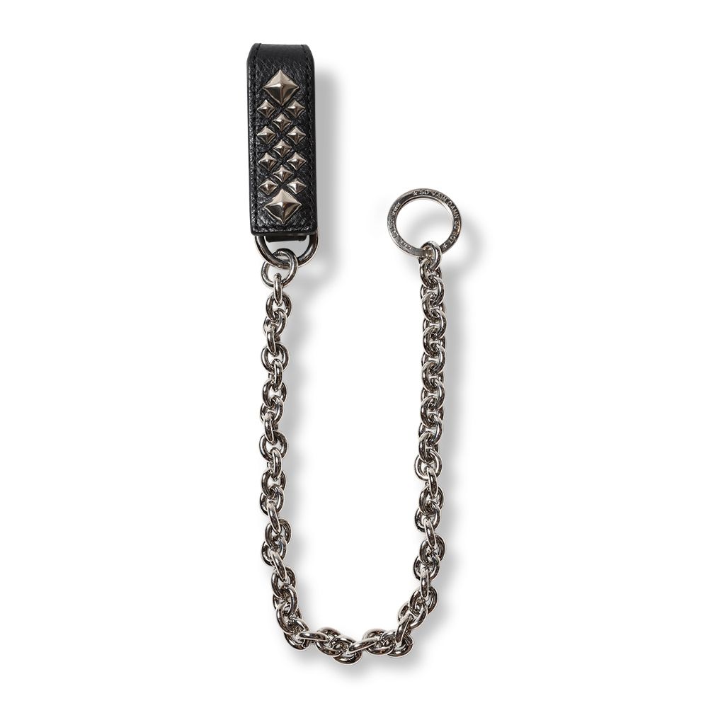 【残りわずか】Studs Leather Wallet Chain