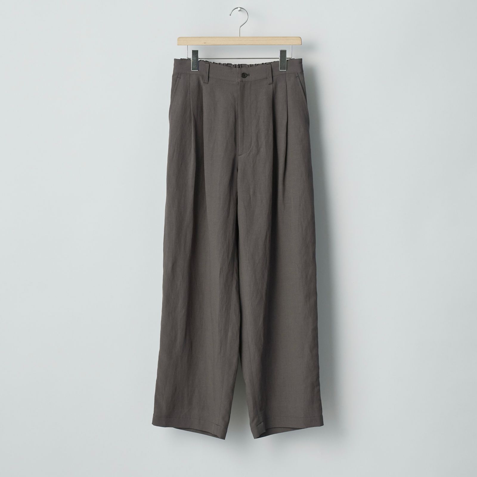 寿司 新品未使用 ssstein WIDE EASY SHORT ssstein Wide Easy Short Trousers Grey Khaki