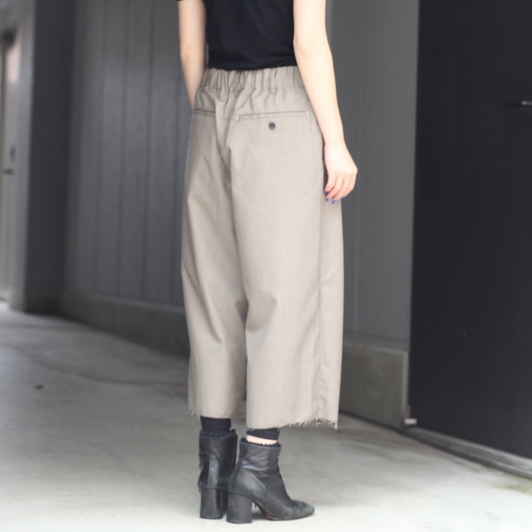 【残り一点】ウォッシャブルツイルワイドパンツ
